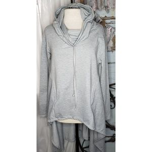 Oversized tunic with hoodie